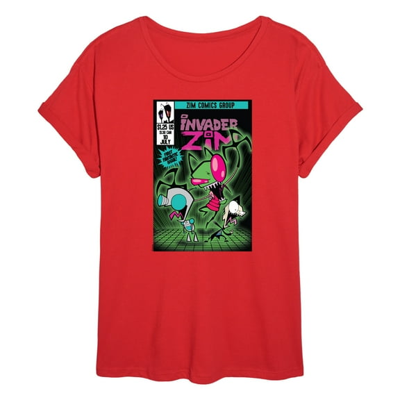 Invader Zim - Comic - Women's Oversized Graphic T-Shirt