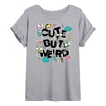 thumbnail image 1 of Invader Zim - Cute But Weird Gir - Juniors Oversized Graphic T-Shirt, 1 of 4