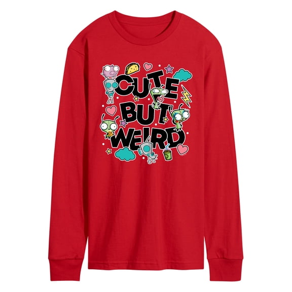 Invader Zim - Cute But Weird Gir - Men's Long Sleeve Graphic T-Shirt