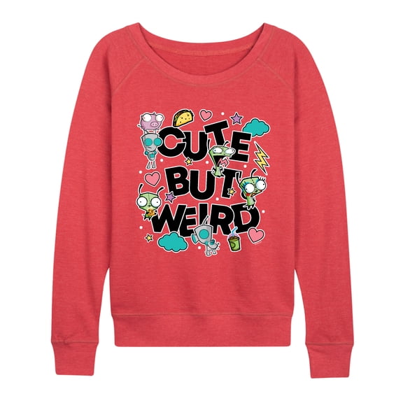Invader Zim - Cute But Weird Gir - Women's French Terry Long Sleeve Pullover