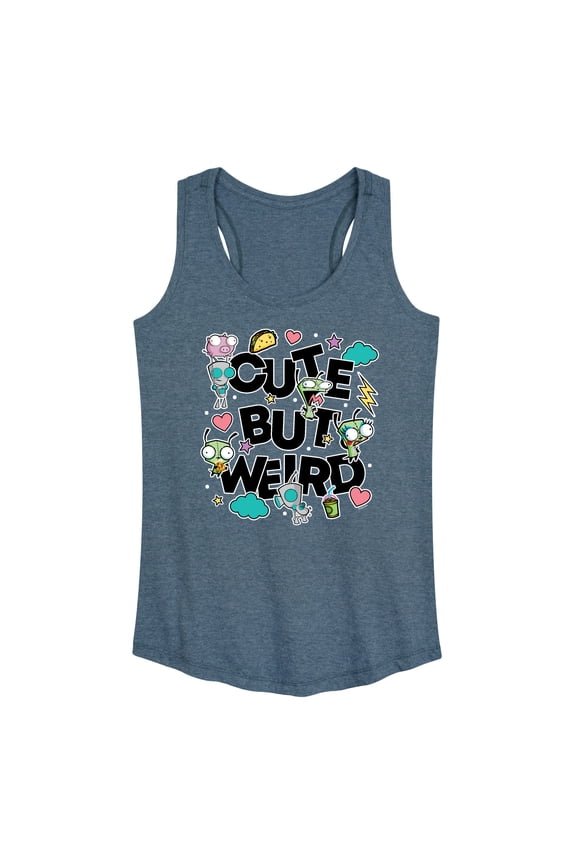 - Cute But Weird Gir - Women's Racerback Graphic Tank