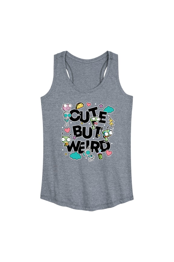 - Cute But Weird Gir - Women's Racerback Graphic Tank
