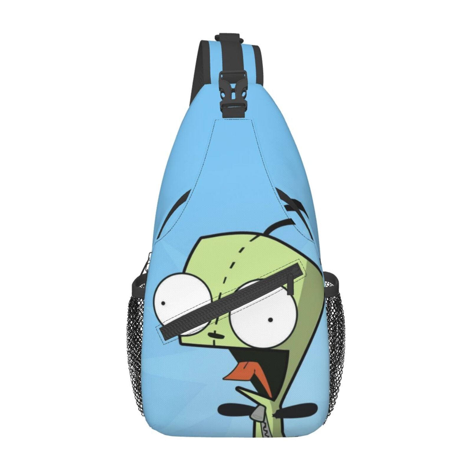 Invader Zim Cute Sling Backpack Crossbody Chest Bag Daypack Mens/Womens