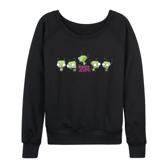 Invader Zim - Dancing Gir - Women's French Terry Long Sleeve Pullover