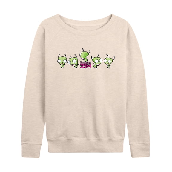 Invader Zim - Dancing Gir - Women's French Terry Long Sleeve Pullover