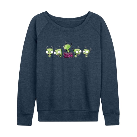 Invader Zim - Dancing Gir - Women's French Terry Long Sleeve Pullover