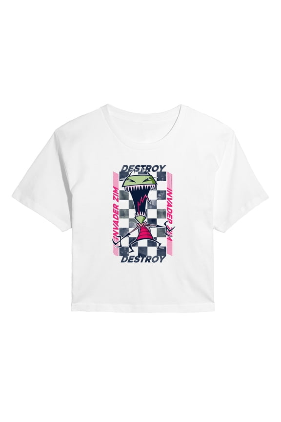 - Destroyer - Juniors Cropped Short Sleeve Graphic T-Shirt