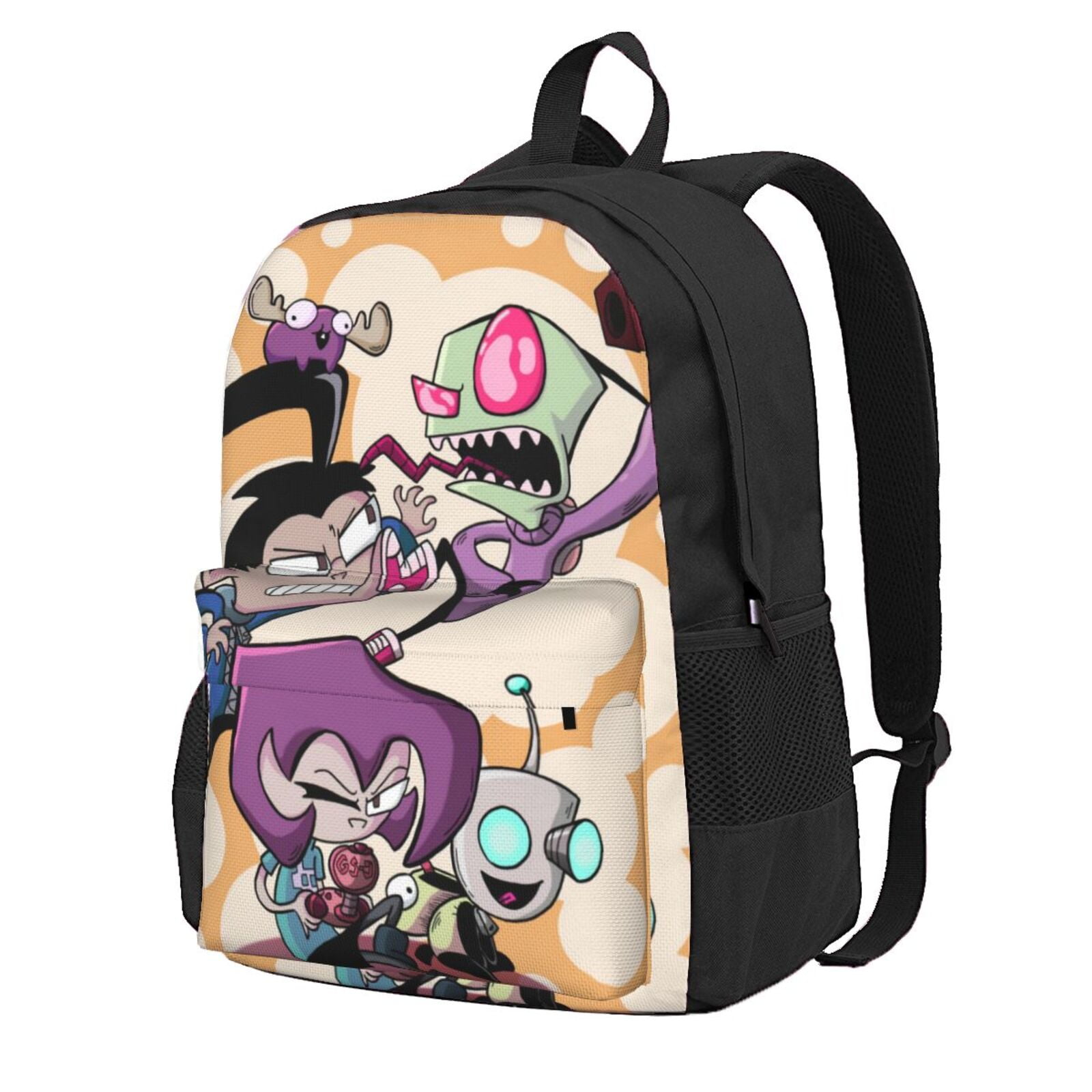 Invader Zim Dib Gaz Laptop Backpack School Bag Kids' Backpacks Adult