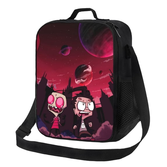 Invader Zim Dib Gir Insulated Lunch Bag Portable Thermal Lunchbag Reusable Bento Tote Bag Snack Bags