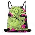 thumbnail image 1 of Invader Zim Drawstring Bags Lightweight Shoulder Backpack High Capacity Sport Bag Gym Sack Beach Daypack for Men Women, 1 of 8