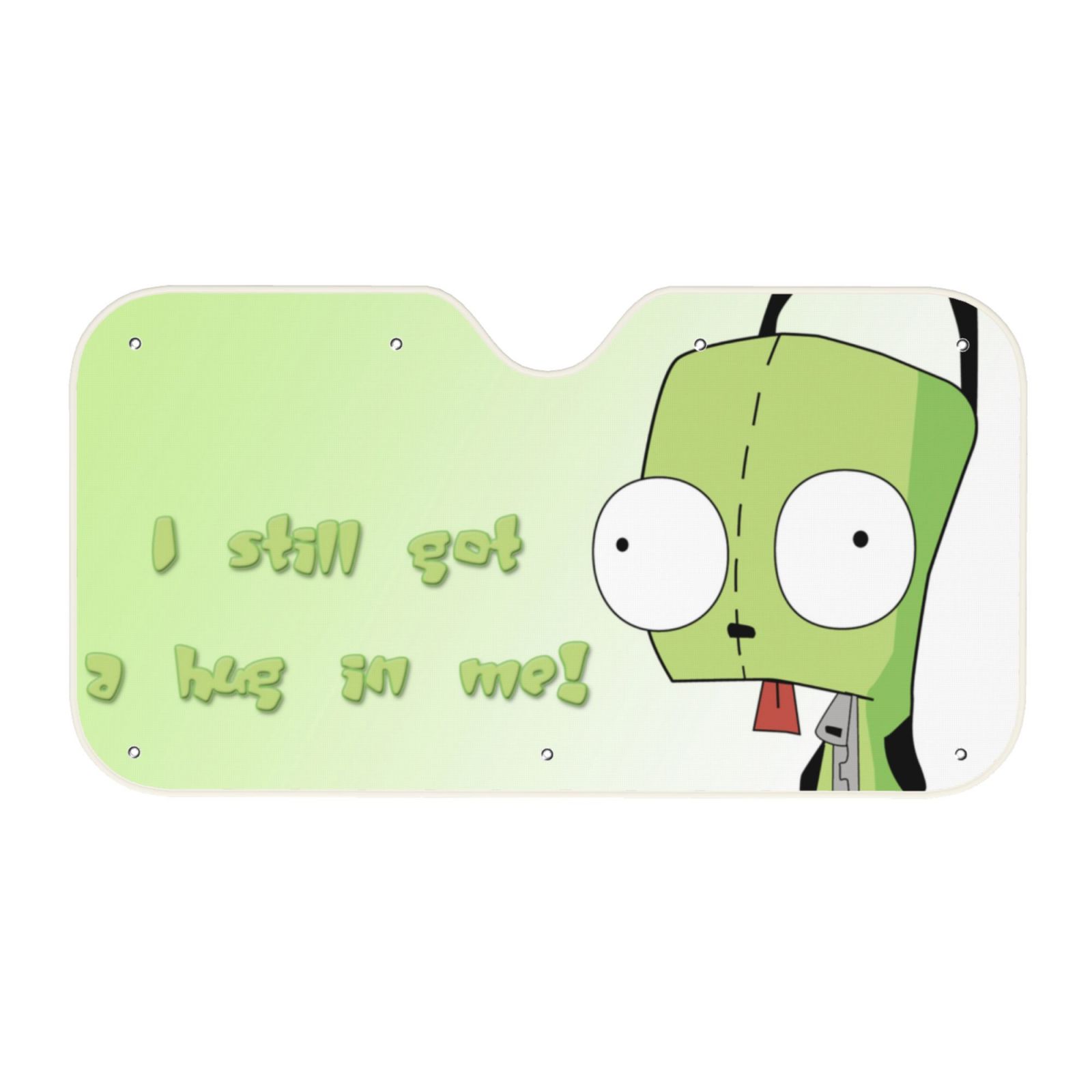 Invader Zim Foldable Car Windshield Sunshade Vehicle Automotive Front