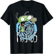 FASHIONABLEWUYI Invader Zim G.I.R Me And The Squirrel Are Friends Funny Logo T-Shirt