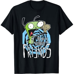Invader Zim G.I.R Me And The Squirrel Are Friends Funny Logo T-Shirt