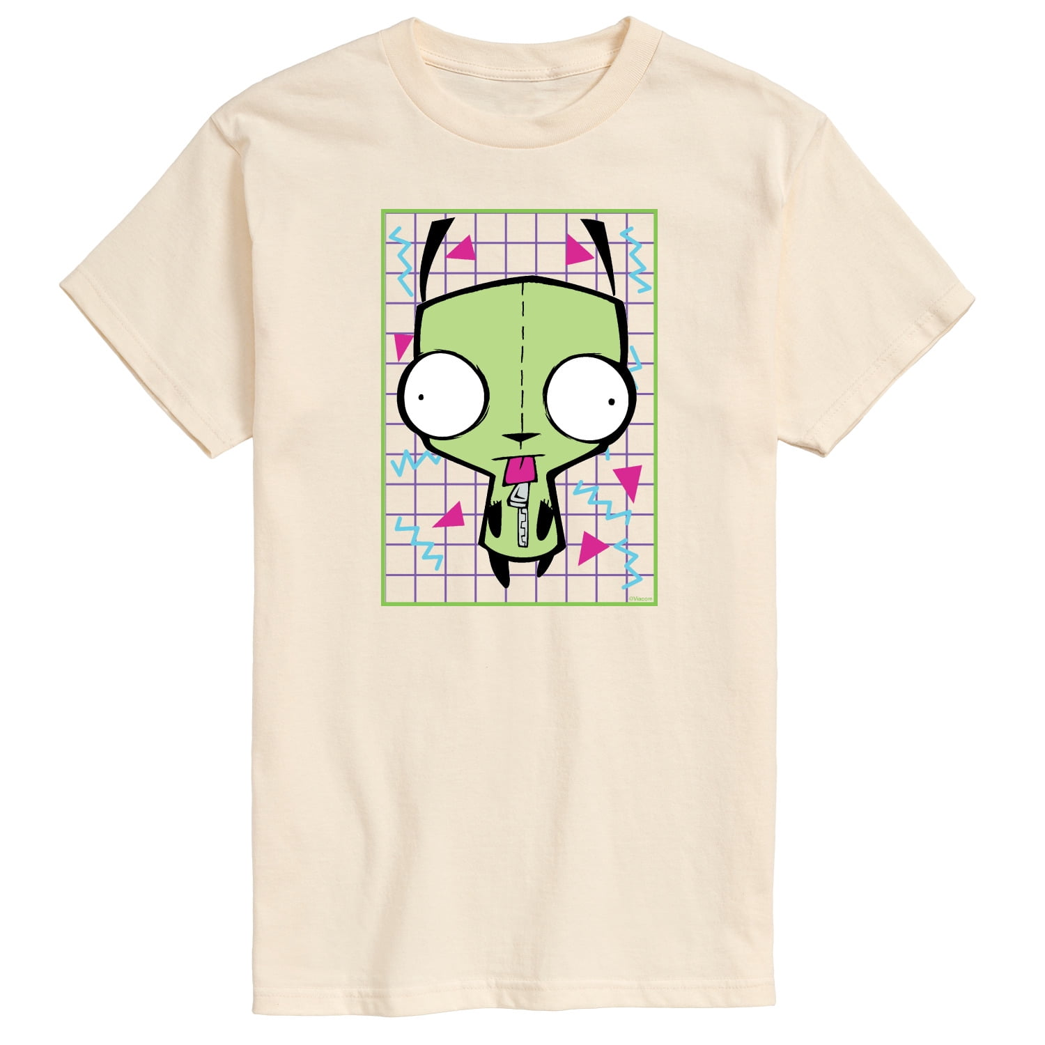 Zim Invasion Invader Zim - GIR Retro Grid Men's Short Sleeve Graphic T-Shirt ...