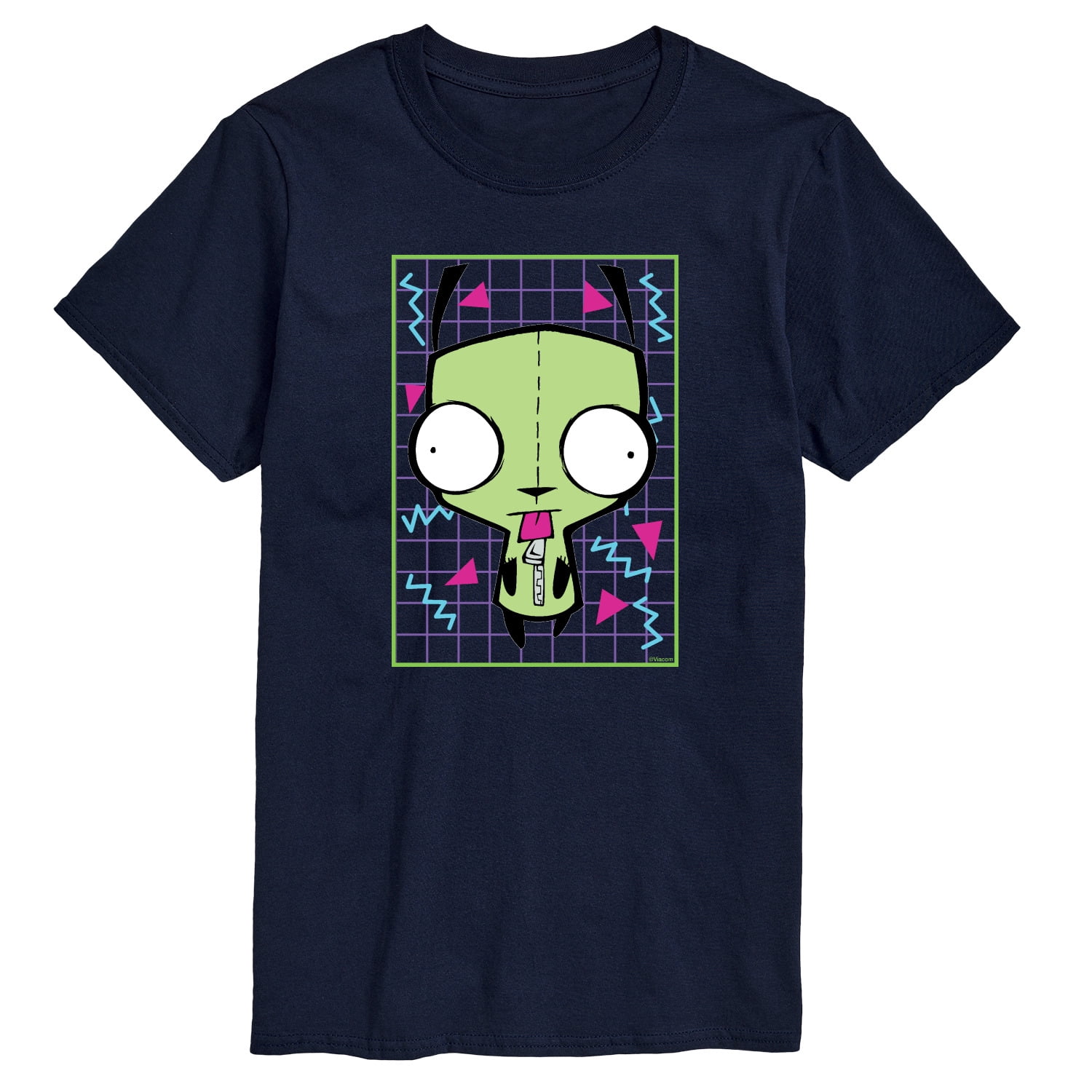 Zim Invasion Invader Zim - GIR Retro Grid Men's Short Sleeve Graphic T-Shirt ...