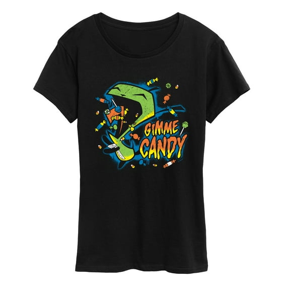Invader Zim - Gimme Candy Gir -Women's Short Sleeve Graphic T-Shirt