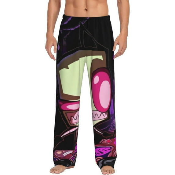 Invader Zim Gir Cartoon Men's Pajama Pants With Pockets Lounge Fashion Cozy Daily Sleep Pants Sleepwear