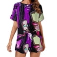 thumbnail image 1 of Invader Zim Gir Cartoon Summer Home Suit For Womens Short-Sleeved Pajama Set 2pcs Loungewear Soft Sleepwear T-Shirts Tee Shirt Top And Short Sleeping Pants, 1 of 8