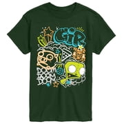 Invader Zim - Gir Graffiti - Mens Short Sleeve Graphic T-Shirt