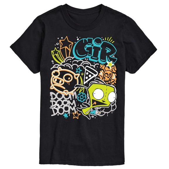 Invader Zim - Gir Graffiti - Men's Short Sleeve Graphic T-Shirt