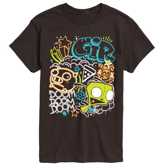 Invader Zim - Gir Graffiti - Men's Short Sleeve Graphic T-Shirt
