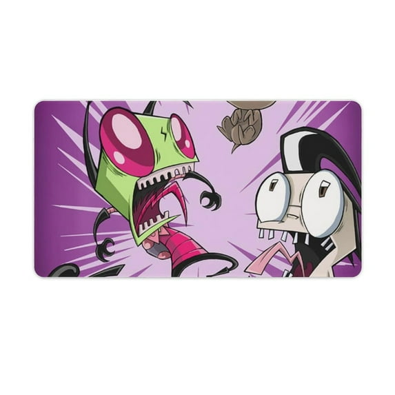 Invader Zim Gir Gza Mouse Pad Extended Gaming No-sliped Large Desk Mat Stitched Edge Keyboard Mat Mousepad