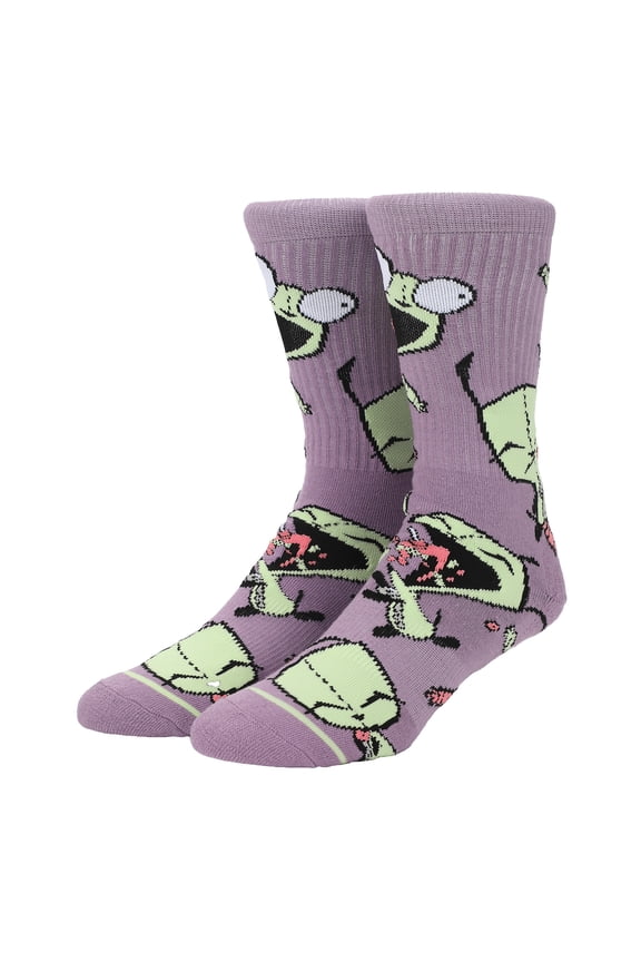 Invader Zim Gir Men's Athletic Crew Socks