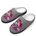 thumbnail image 1 of Invader Zim Gir Planet Fuzzy Cotton Slippers For Mens Winter Cotton Lightweight Anti-slip Rubber Sole Slippers House Open Back Slippers Closed Toe Slippers, 1 of 9