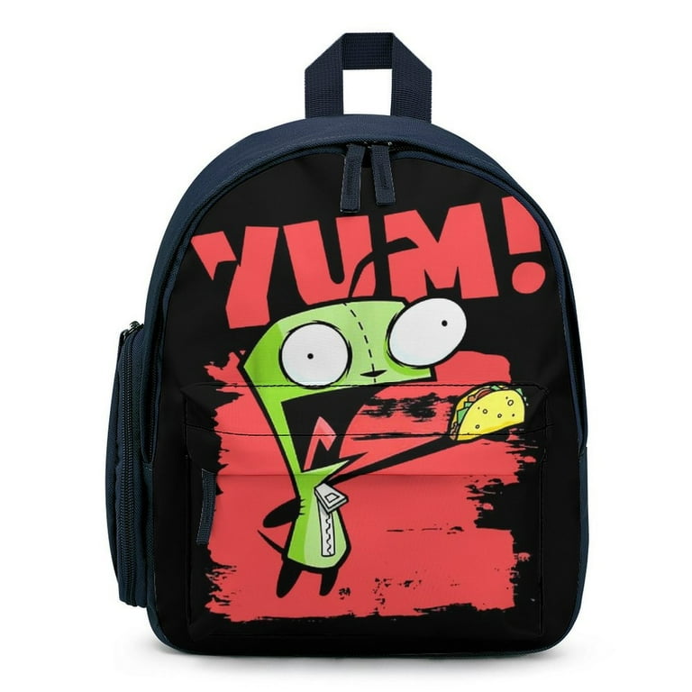 Invader Zim Gir Small Backpack Mini Backpack Purse for Boys Girls Cartoon Backpack for Kids Back To School Gifts