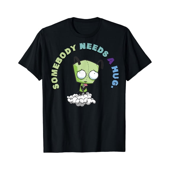 Invader Zim Gir Somebody Needs A Hug Sad Portait T-Shirt - Walmart.com