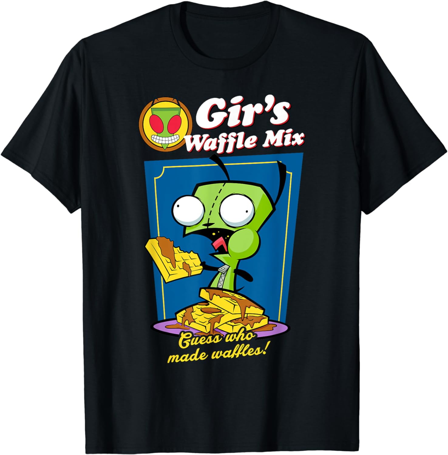 Invader Zim: Gir's Waffle Mix Graphic T-Shirt Invader Zim: Gir's Waffle Mix Graphic T-Shirt