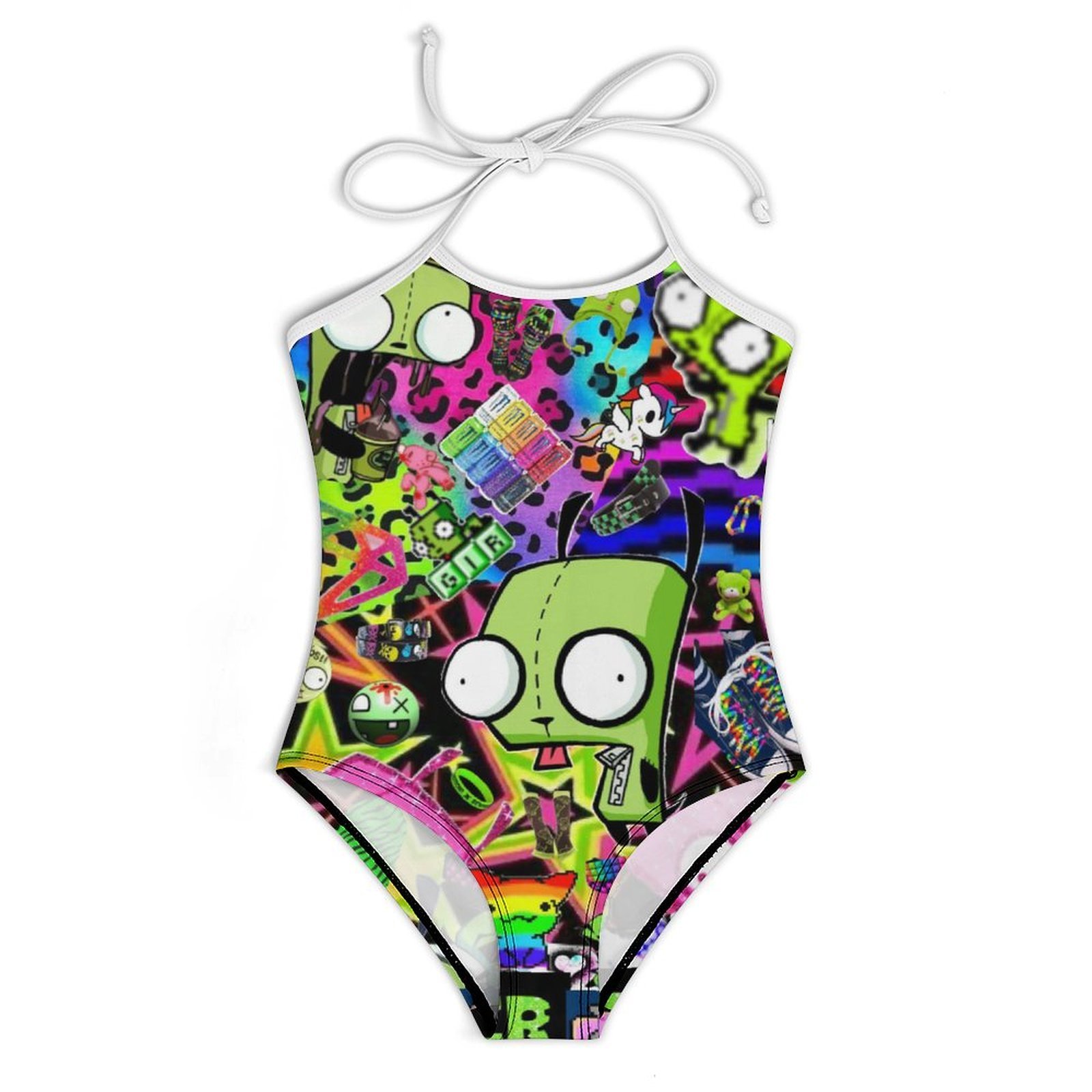Invader Girl Invader Zim Girls' Swimwear Beach Sport Bikini Bathing Suit 2 Piece ...