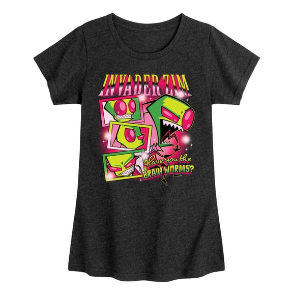 Invader Zim - Have you the brain worms - Youth Girls Short Sleeve T-Shirt