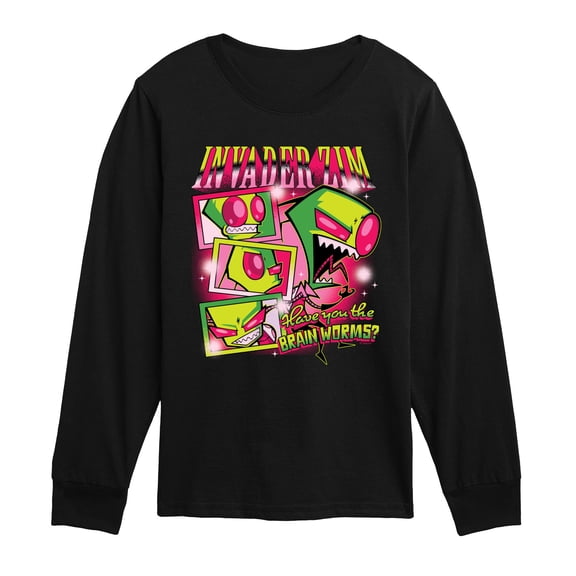 Invader Zim - Have you the brain worms - Youth Long Sleeve Graphic T-Shirt