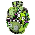 thumbnail image 1 of Invader Zim Hoodie 3D Print Pullover Hooded Long Sleeve Sweatshirts Tops Blouse with Pocket for Mens Womens, 1 of 8