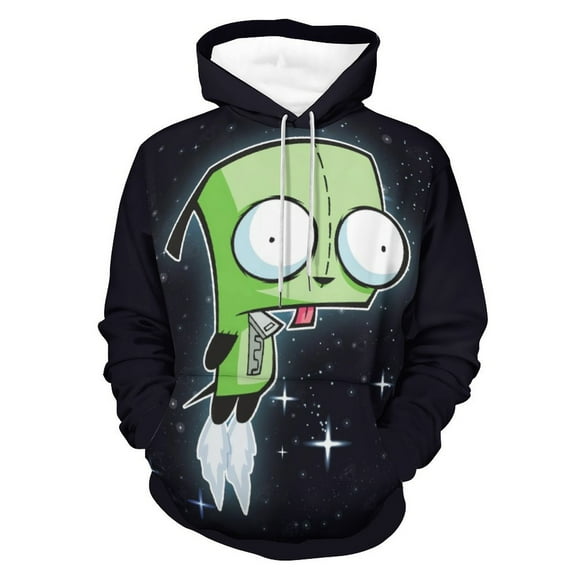 Invader Zim Hoodie Unisex 3d Novelty Hoodies Graphic Hoodies Pullover Sweatshirts For Men Women Teen 2XL