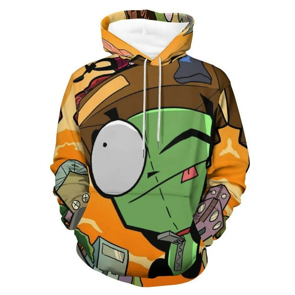 Invader Zim Hoodie Unisex 3d Novelty Hoodies Graphic Hoodies Pullover Sweatshirts For Men Women Teen L