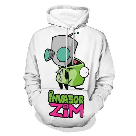 Invader Zim Hoodie Unisex 3d Novelty Hoodies Graphic Hoodies Pullover Sweatshirts For Men Women Teen L