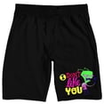 thumbnail image 1 of Invader Zim I Don't Like You Adult Black Sleep Pajama Shorts-XL, 1 of 7