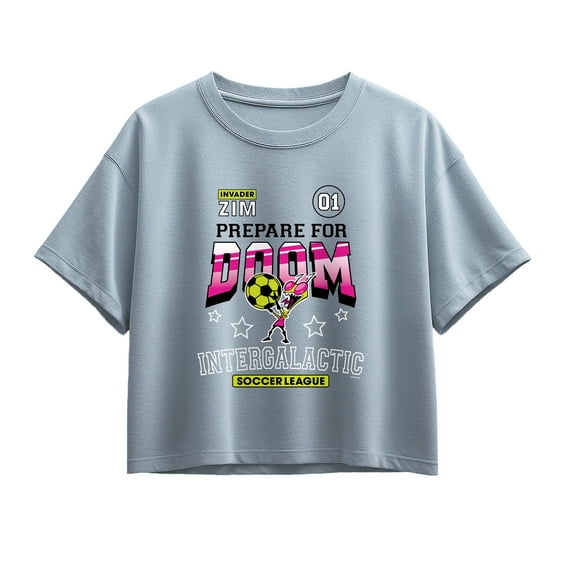 Invader Zim - Youth Girls Boxy T-Shirt Short Sleeve Boxy Graphic T-Shirt