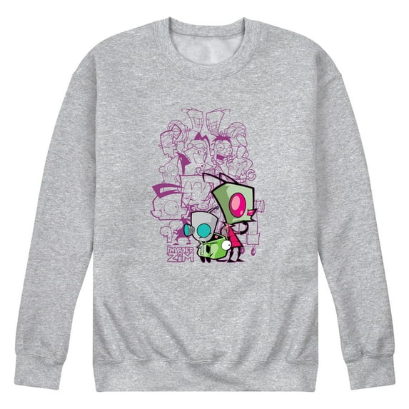 Invader Zim - Invader Zim Collage - Men's Crew Fleece Sweatshirt