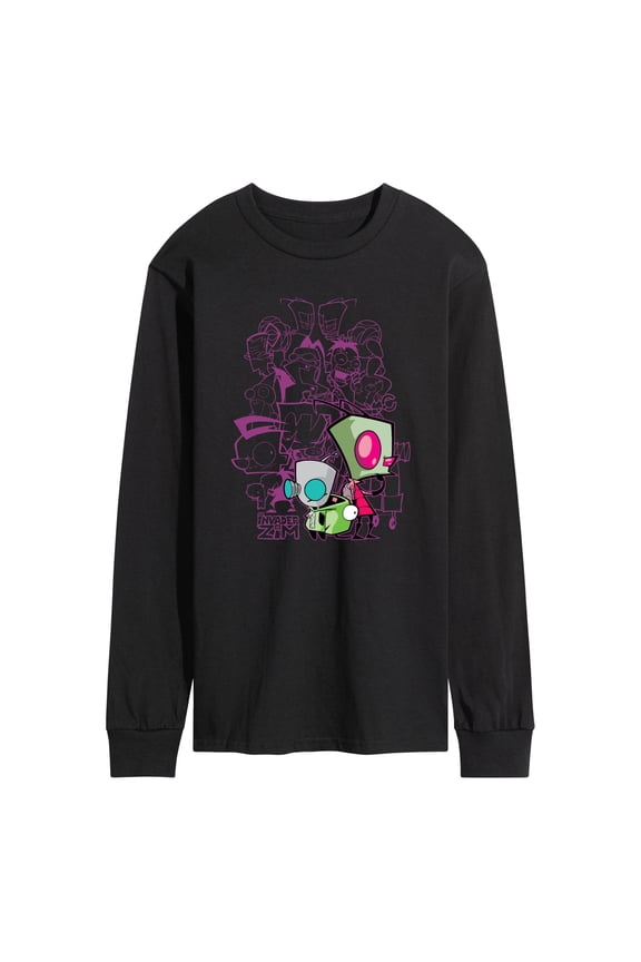 - Invader Zim Collage - Men's Long Sleeve Graphic T-Shirt