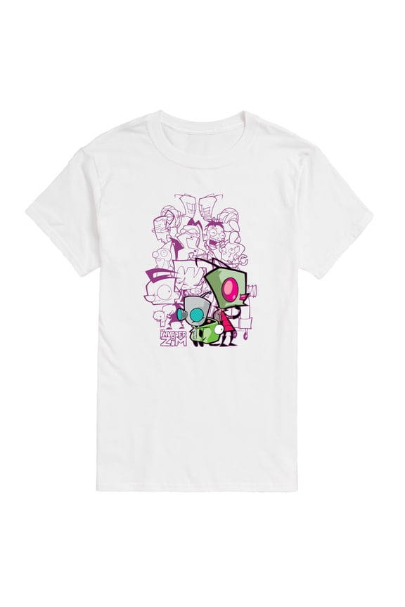 - Invader Zim Collage - Men's Short Sleeve Graphic T-Shirt