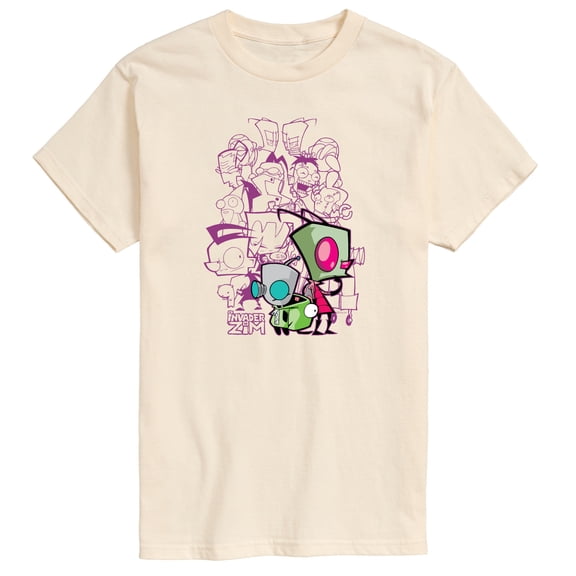 Invader Zim - Invader Zim Collage - Men's Short Sleeve Graphic T-Shirt