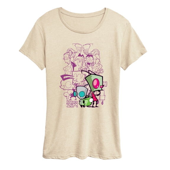Invader Zim - Invader Zim Collage - Women's Short Sleeve Graphic T-Shirt