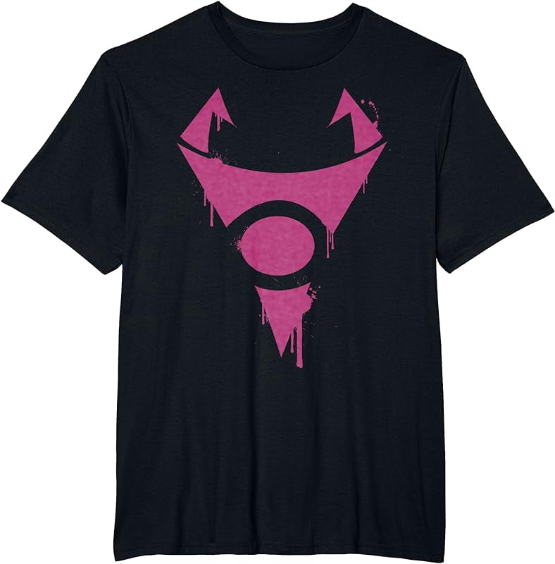 Invader Zim Irken Symbol Purple Spray Paint Stencil T-Shirt - Walmart.com