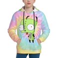 thumbnail image 1 of Invader Zim Kids' Hoodie 3d Print Sweatshirt Soft Pullover Hooded With Big Pockets For Boys Or Girls Small, 1 of 7
