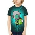 thumbnail image 1 of Invader Zim Kids T-Shirt 3d Printed Graphic T-Shirts Boys And Girls Short Sleeve Shirts For Youth Kids Medium, 1 of 7