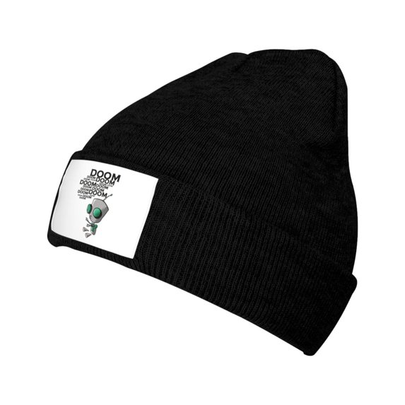 Invader Zim Knit Beanie Hat Winter Soft Watch Cap Elastic Skull Caps For Men Women