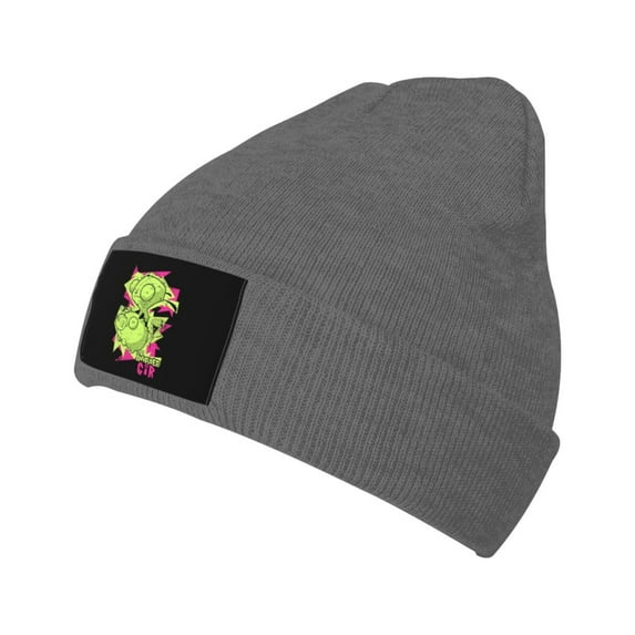 Invader Zim Knit Beanie Hat Winter Soft Watch Cap Elastic Skull Caps For Men Women